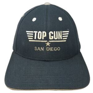 Classics Top Gun San Diego Movie Logo Blue Baseball Cap Hat One Size Strapback